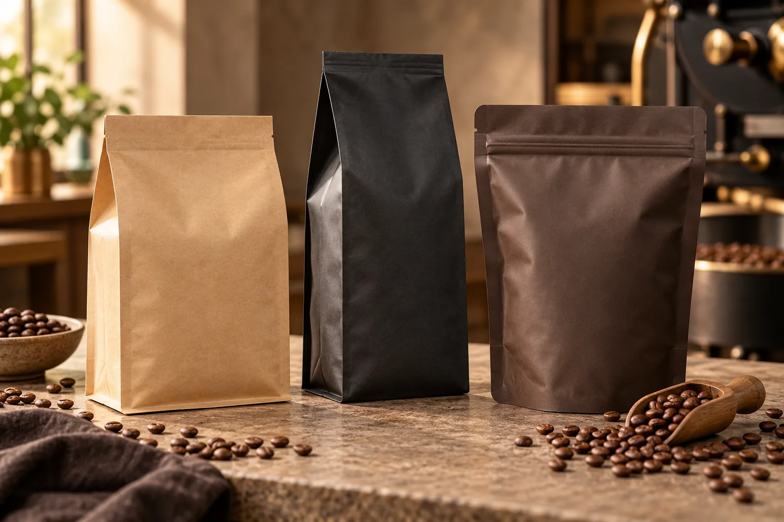 Stand Up Coffee Pouches for specialty coffee brands